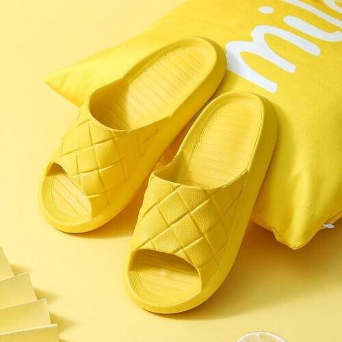 Slippers home women fashion indoor bathroom bath non-slip couple wearing home thick-soled slippers men