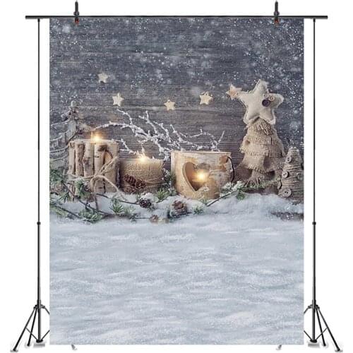 Snowflake backdrop for photography white winter newborn baby background for photo studio Christmas polyester semaless photocall