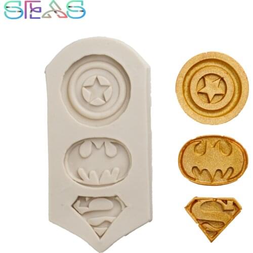 Hero Logo Creative Mold Ice Cube Silicone Mold Manual Ice Cream Mold Party Cake Decoration Baking Mold DIY Soap Bar Molds