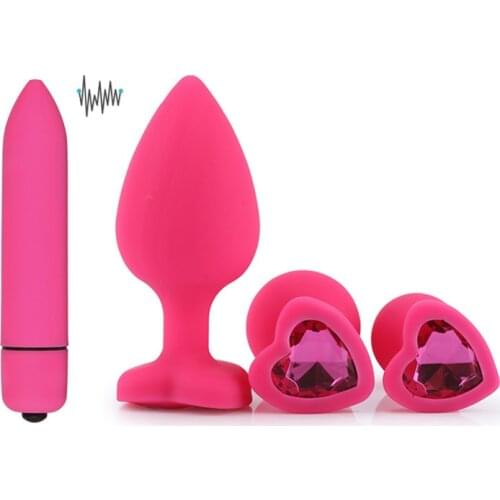 Sexy Body Jewelry With Soft Silicone Bullet Anal Plug For Adult Prostate Massager,Intimate Product For Men Women Gay Party Gifts