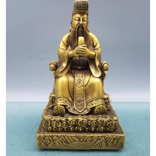 China brass seiko Jade Emperor Emperor crafts statue