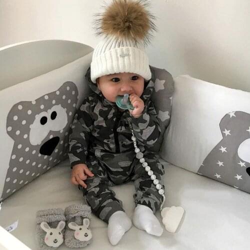 New Baby Romper Winter Infant Baby Boys Girls Camouflage Print Hooded Romper Jumpsuit Clothes Outfits Thickened jumpsuit