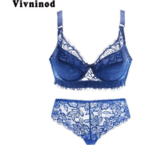 2020 Hollow Sexy Lingerie Bra Set Women Underwear Push Up Bra Mesh Bralette Erotic Lingerie Ultrathin Vintage Lace Lingerie Sets