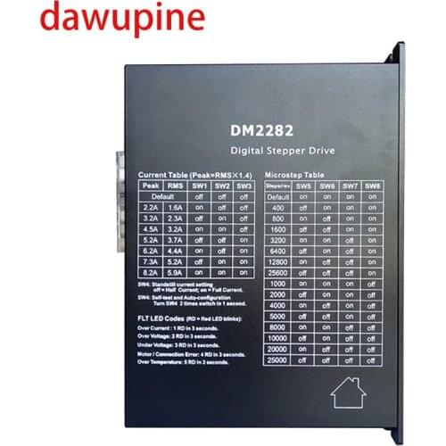 Dawupine Stepper Motor Controller Leadshine DM2282 2-phase Digital Stepper Motor Driver 180-240Vac 8.2A NEMA 34 42
