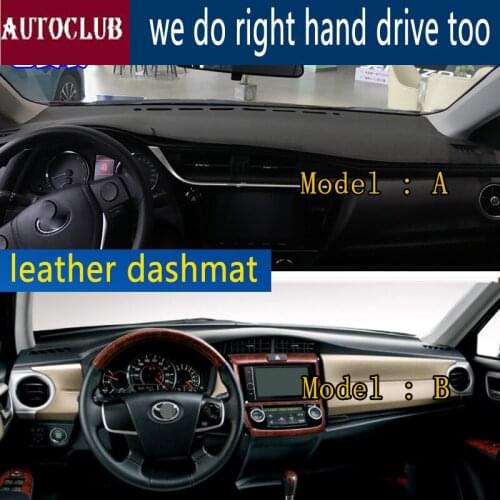 For Toyota corolla g11 altis axio Hatchback 2013-2018 Leather Dashmat Dashboard Cover Dash Mat Carpet Car Styling accessories