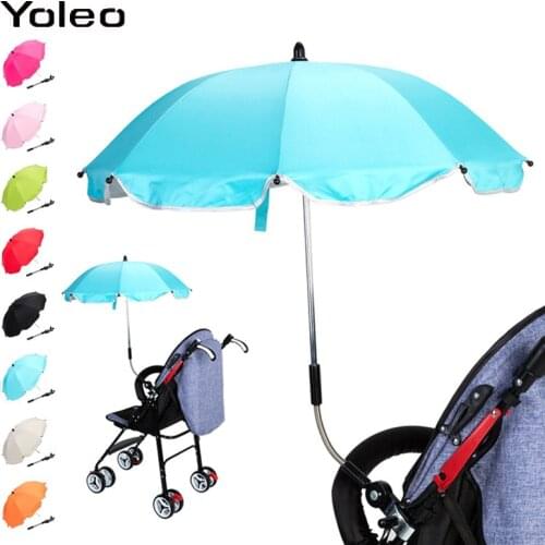 Baby Stroller Umbrella Sun Visor Sun Shade Canopy Cover Stroller Parasol for Buggy Stroller Accessories Car Seat Sun Umbrella