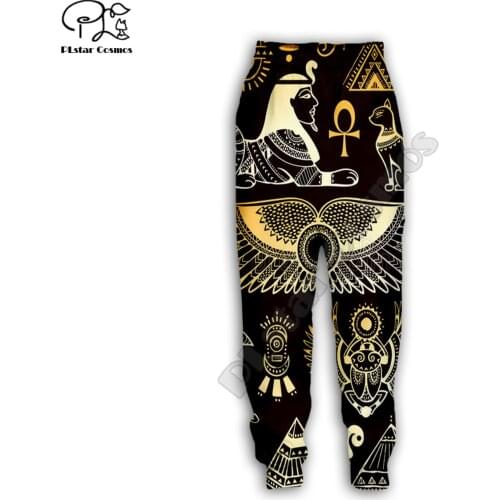 PLstar Cosmos Newest Egyptian tattoo Pants men Novelty 3d cool Harajuku Pants Full Hip Hop Sweatpants Drop shipping style-3