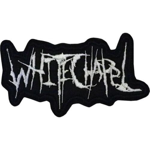 Whitechapel Deathcore Logo Music Rock Band Embroidered IRON ON and SEW ON Patch Heavy Metal Custom patch