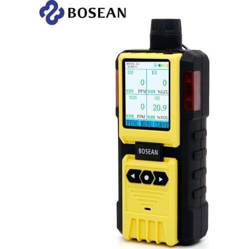 Pumping 4 in 1 Gas Detector Multifunctional Portable EX H2S CO O2 Four Alarm methods explosion-proof Alarm detector