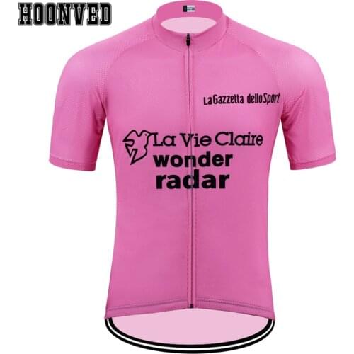 The 2019 New team Pro Racing No. 81 Man Pink Retro Cycling Jersey Short Sleeves Clothing Mtb Bicycle Jersey maillot ciclismo