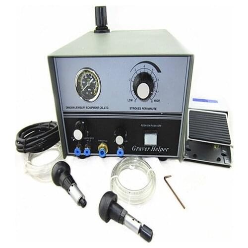 Pneumatic Engraving Machine Graver Jewelry Engraver working handle Metal Jewelry making equipment 220/110V graver