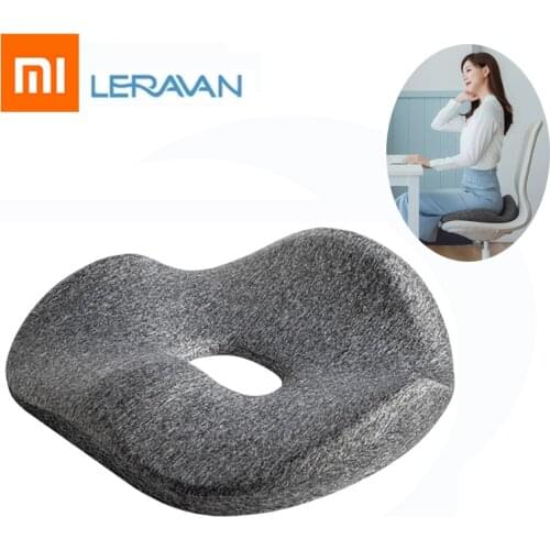 Leravan Seat Cushion Antibacterial Breathable Rebound Memory Foam Cushion Home Car Office Chair Massage Cushion