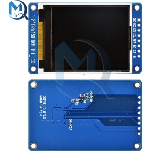 1.8inch TFT LCD Display Module Full Color SPI 128x160 Resolution ST7735S Driver LCD Screen Module for Arduino DIY KIT