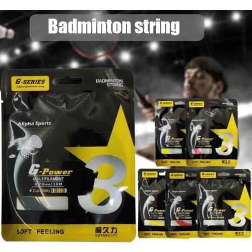 Badminton Training Racket String Line Black White Red Pink Fluorescent Yellow Amber Yellow Badminton Sports Accessories Tenis