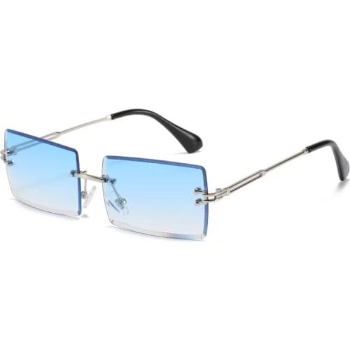 New Fashion Sunglasses Men Cut Edge Square Women Decoration Stylish Street Protect Small Sun Glasses Shades Eyewear Gafas De Sol