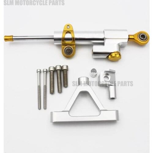 Motorcycle Steering Damper Stabilizer & Bracket For KAWASAKI ZX6R ZX-6R 2007 2008 07 08