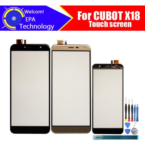5.7 inch CUBOT X18 Touch Screen Glass 100% Guarantee Original New Glass Panel Touch Screen For CUBOT X18+ tools+Adhesive