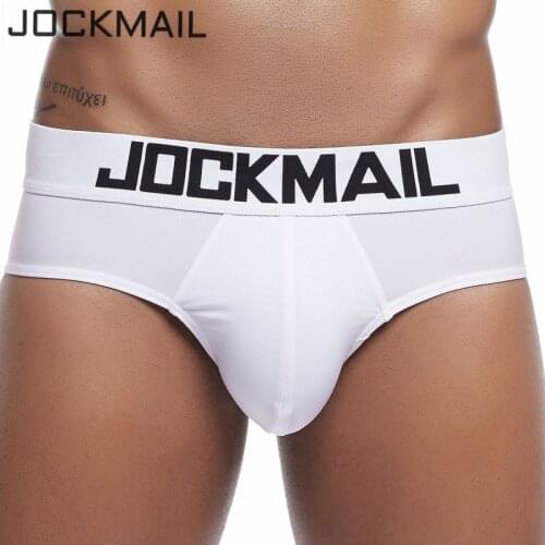 JOCKMAIL Summer Ice Silk Sexy Gay Men Underwear Bikini Men Briefs Nylon Soft Tanga Hombre Underwear Shorts Mens Panties Jocks