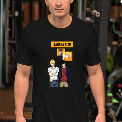 Funny Japan Anime Banana Fish T Shirt Men Unisex Streetwear T-shirt Casual Short Sleeve Tshirt Funny Loose Fashion BL Manga Tee