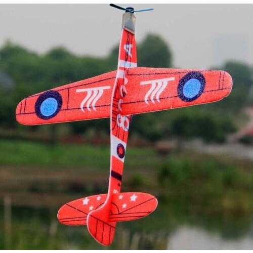 1 Pc DIY Baby Kids Mini Foam Handmade Throwing Flying Aircraft Airplane Glider Educational Children Puzzle Model Toys Gifts