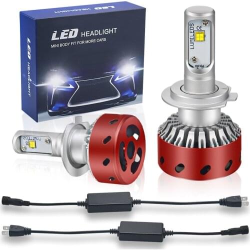 2PCS Car Lights LED H7 H4 H11 LED Lamp for LED Headlight Bulbs H1 H8 ZES LED Chip Canbus No Error Bulbs Auto fog Lamp12V 6000K