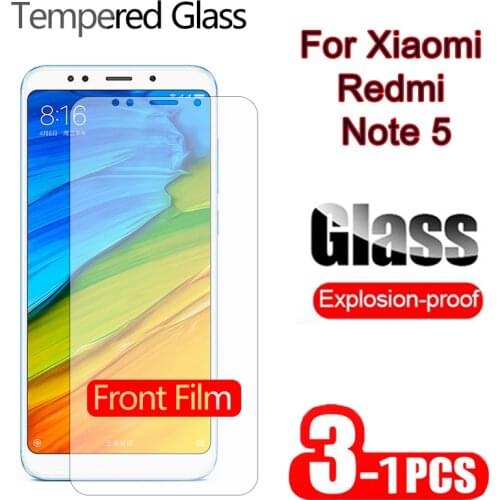 3 Pcs 9h Tempered Glass For Xiaomi Redmi Note 5 5A 5Pro Screen Protector Safety Protective Front Film For Xiao Mi Red Mi Note5