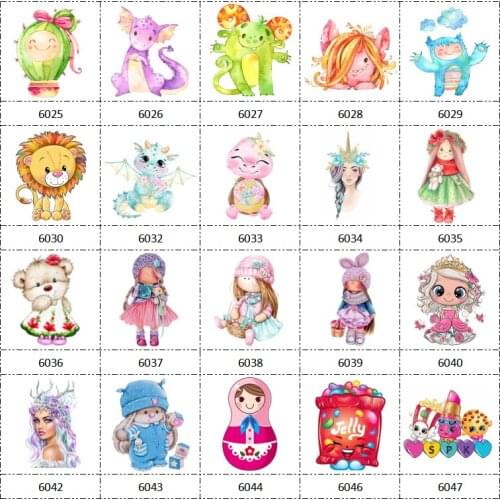 30 Pcs Planar Resin Flatback New Arrival Animal Girl Cartoon Resin for Crafts Jewelry Making Birthday Girl DIY Accessories