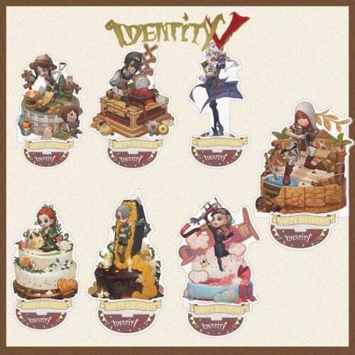 Anime Identity V Vera Nair Naib Subedar Margaretha Zelle Game Acrylic Figure Stand Model Plate Display Desk Decor Cake Series