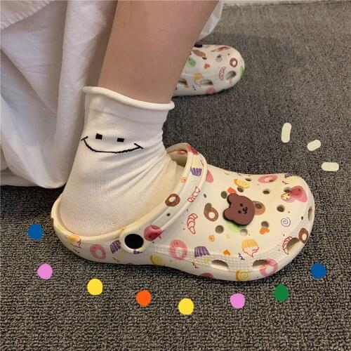 Apanzu summer sandals for women cartoon picturesBeach Shoes Fashion Lazy comfortable women flat sandals 2021 new womens sandals