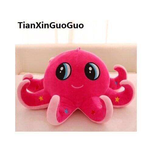 Large 45cm hot pink cartoon octopus plush toy soft doll throw pillow toy birthday gift h2037