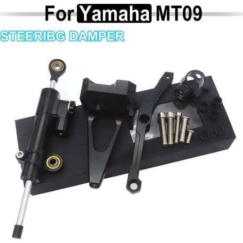 For YAMAHA MT-09 FZ-09 MT 09 MT09 FZ09 Motorcycle Accessories Steering Damper With Bracket 2013 2014 2015 2016 2017