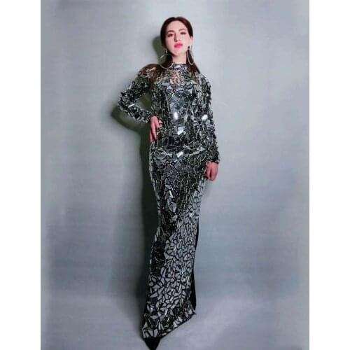 DS Black Fringes Rhinestones Dress Women Stage Dance Costume Nightclub Dance Female Singer Show Bright Leotard Dj Clothes