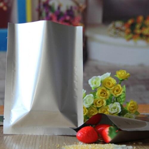 Ferimo 100pcs Pure aluminum bag aluminum foil flat pocket 10 * 15cm food bag face film packing bag vacuum storage bags