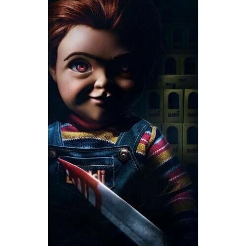 J0066 Child Play Horror Movie 2019 Chucky Film Wall Sticker Silk Poster Art Light Canvas Home Decoration