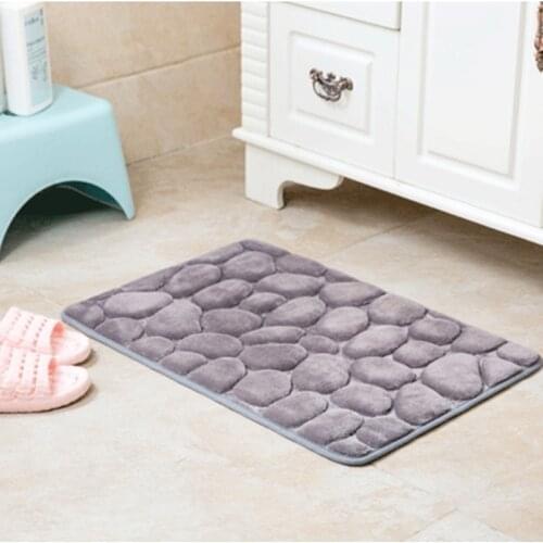 Kitchen Bath Mat Anti-Slip Toilet Rug Memory Foam Bathroom Carpet Kit 40*60cm Washable Shower Floor Mat Dropshipping