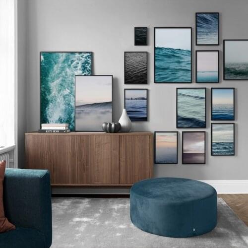 Colorful Sea Spray Seascape Natural Landscape Posters Nordic Style Wall Art Pictures Print For Living Room Home Decoration