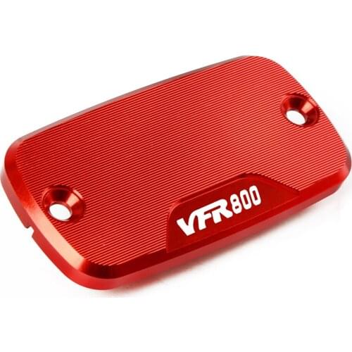 CNC Motorcycle Front Rear Brake Fluid Reservoir Cap Cover Motorcycle Accessories Fluid Tank Cap For HONDA VFR 800 1998-2014