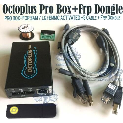 2021 NEW Original Octoplus Pro Box + Cable + Adapter Set+Octoplus FRP Dongle ( Activated for Samsung + LG + eMMC/JTAG )