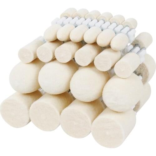 Wool Felt Mounted Polishing Buffing Wheel Polishing Tools Wool Felt Metal Surface Buffing Rotary Tool Dremel Accessories