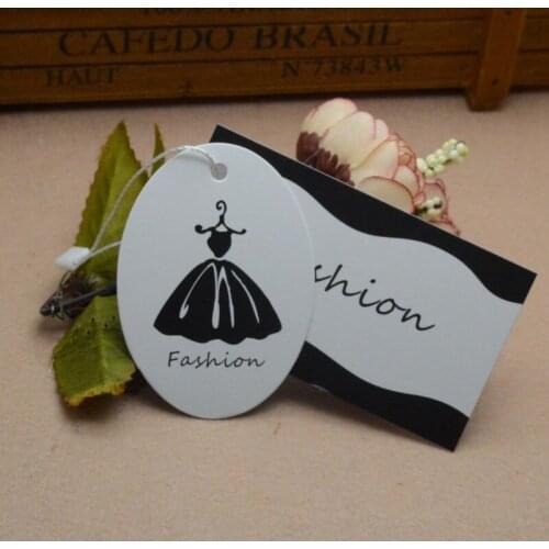 Custom clothing brand Tag printed price tags for clothing gold foil underwear luggage bags labels and hang tags