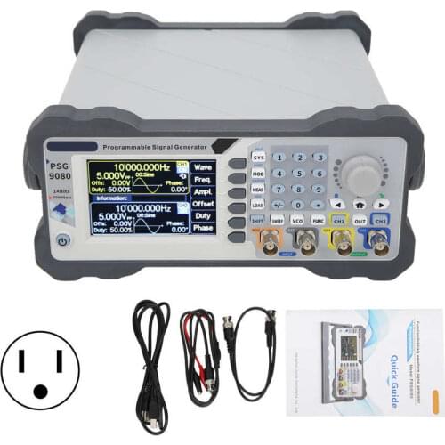PSG9080 80MHZ Programmable Dual Channel Function Arbitrary Waves Generator Signal Amplitude Modulation