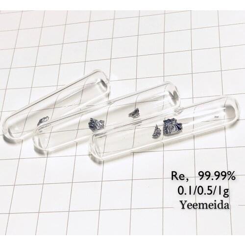 Rhenium Metal, Rhenium Crystal, Rhenium Target 0.1g/0.5g/1g / Re Element 75 Sample