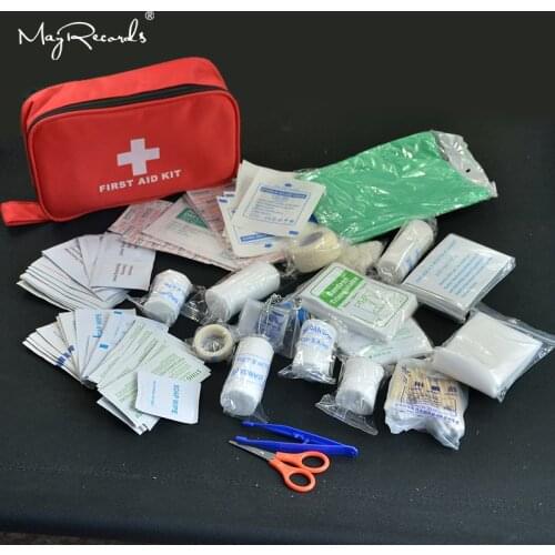 Unique 180pcs/pack Safe Travel First Aid Kit Camping Hiking Medical Emergency Kit Treatment Pack Set Outdoor Wilderness Survival