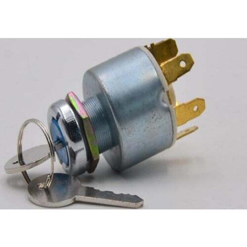 12V Universal Ignition Switch & 2 Keys - Boat Car Lawnmower Classic/Kit Car