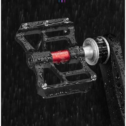 ROCKBROS Bicycle Pedals Quick Release Folding Bike MTB Bike Chrome Molybdenum Bicycle Widen Pedal Anti-slip Cycling Parts