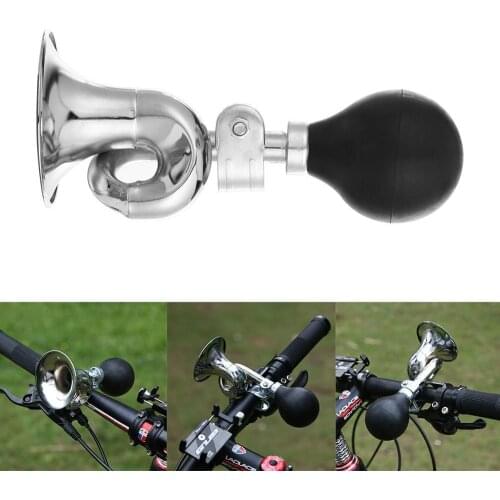 Bicycle Air Horn Ring Bike Snail Horn Alarm Cycling Metal Bell Vintage Retro Bugle Hooter Handlebar Bicycle Accessories