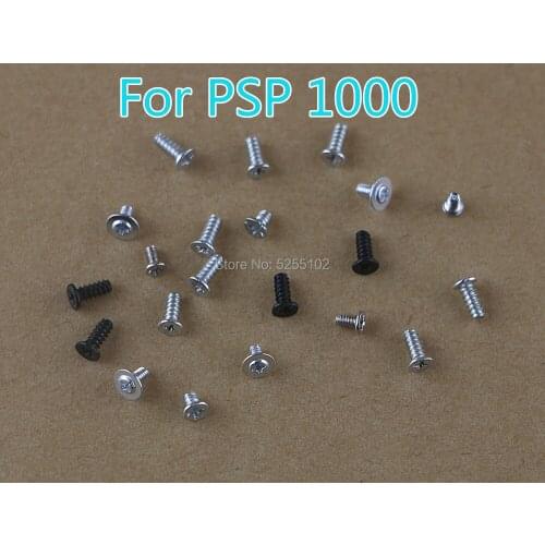 50sets/lot for PSP1000 PSP1001 PSP 1000 console Screws Full Screw Set Repair Parts shell mother main board screw