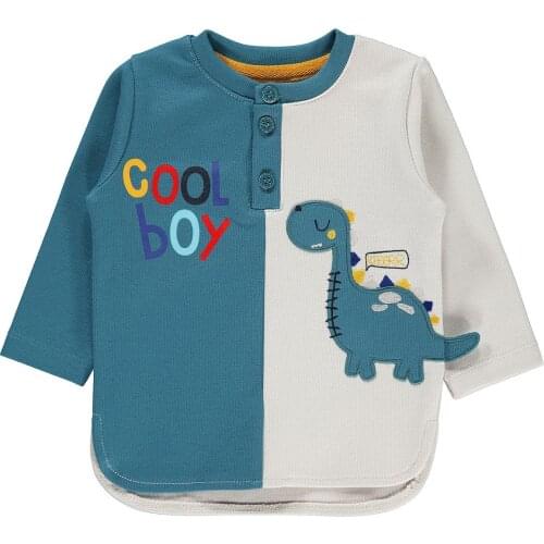 2020 Winter Baby Boys Long Sleeve Printed Knitted Top Singles Top Baby Thessaloniki Bicycle Colar Sweatshirt 6 18 Months