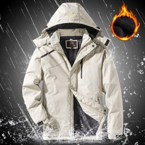 Winter Thick Warm Outdoor Hiking Jacket Men Waterproof Jackets 2020 Windproof Outwear Parkas Mens Windbreaker Army Coat