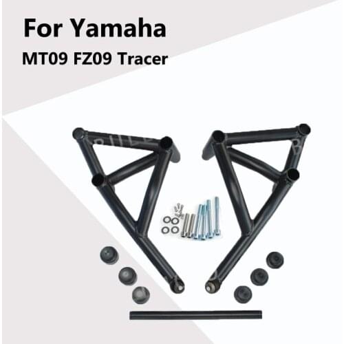 1 Set Stunt Subcage Rear Passenger Peg Protector & Engine Guard Crash Bar for Yamaha MT09 FZ09 Tracer 2013 2014 2015 2016 2017